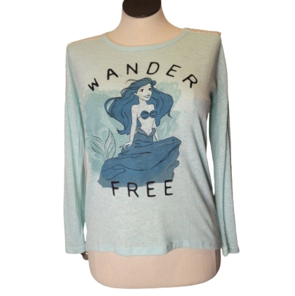 Disney Little Mermaid Long sleeve shirt Size Med